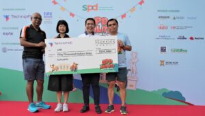 SPD Ability Walk 2025 12 SPD Walk 2025 TechnipFMC Cheque Presentation