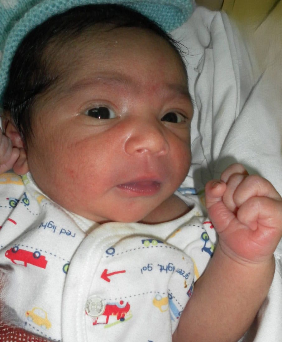 Chandra’s son, Chandrasekaran Raghav at birth.
