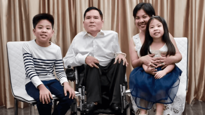 From the CEO’s Desk: Philip’s journey and what lasting impact means at SPD 4 Philip with his wife and 2 children in a studio shot.