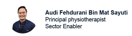 A Day in the Life of a Community Physiotherapist 1 Byline of principal physiotherapist Audi Fehdurani