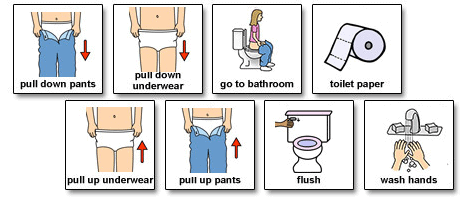 Toilet sequence chart