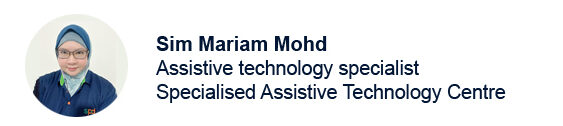 Why Accessibility Features Benefit Everyone 1 SPD assistive technology specialist Mariam Mohd byline