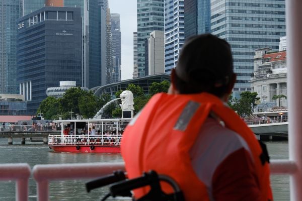 Behind the scenes: Bringing an inclusive cruise ride to life at SPD Ability Walk 2025 1 Terry-enjoying-the-skyline-from-the-cruise