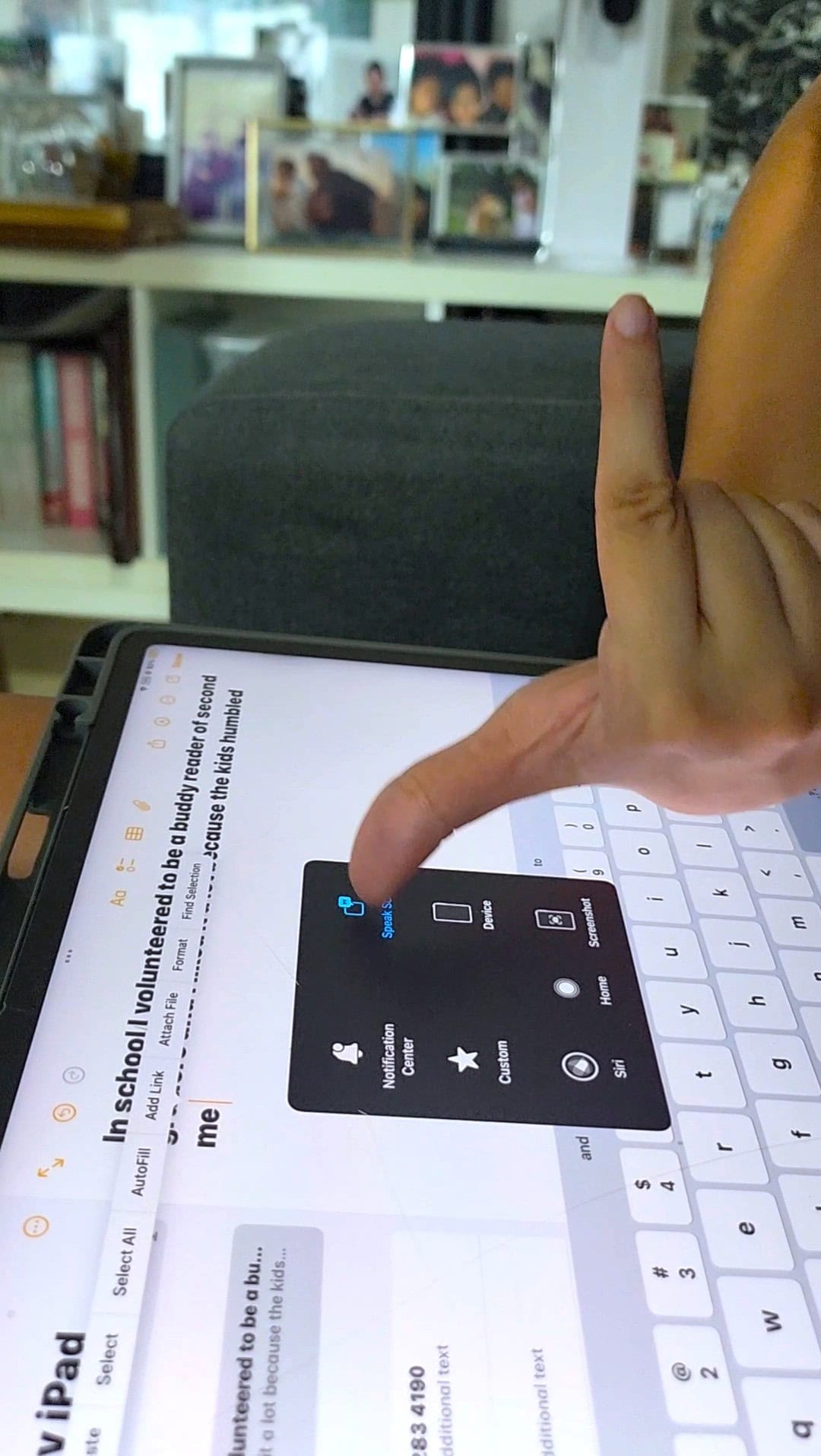AAC in Your Pocket: How Everyday Devices Empower Persons with Disabilities 2 Val tapping on her tablet