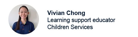 SPD learning support educator Vivan Chong byline