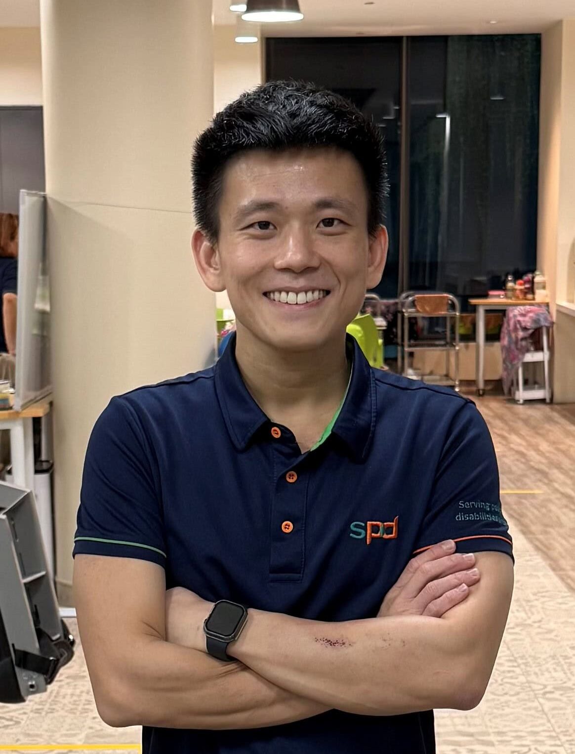 Showing Up with Heart: Occupational therapist Bradley Lam on fatherhood and caregiving 5 Bradley smiling in uniform