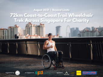 72km C2C Trail Wheelchair Trek Across Singapore for Charity