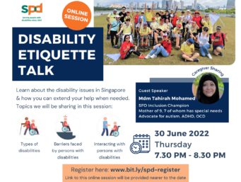 Disability Etiquette Talks (30 June 2022)