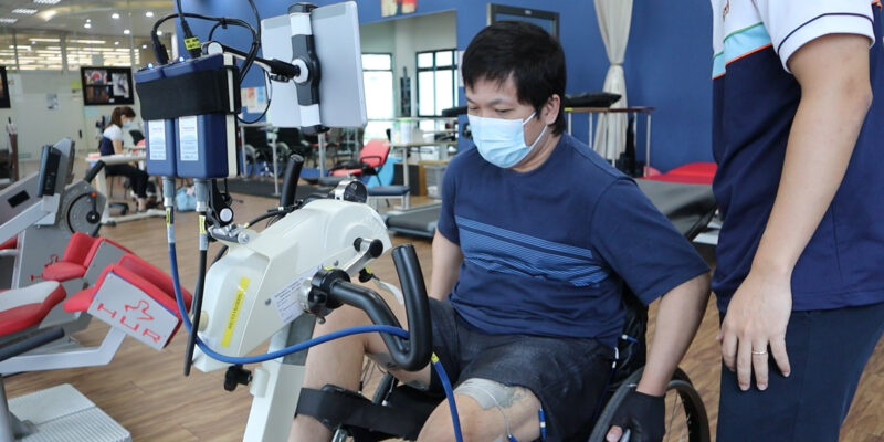 Mr Wong on cycling on the F E S bike