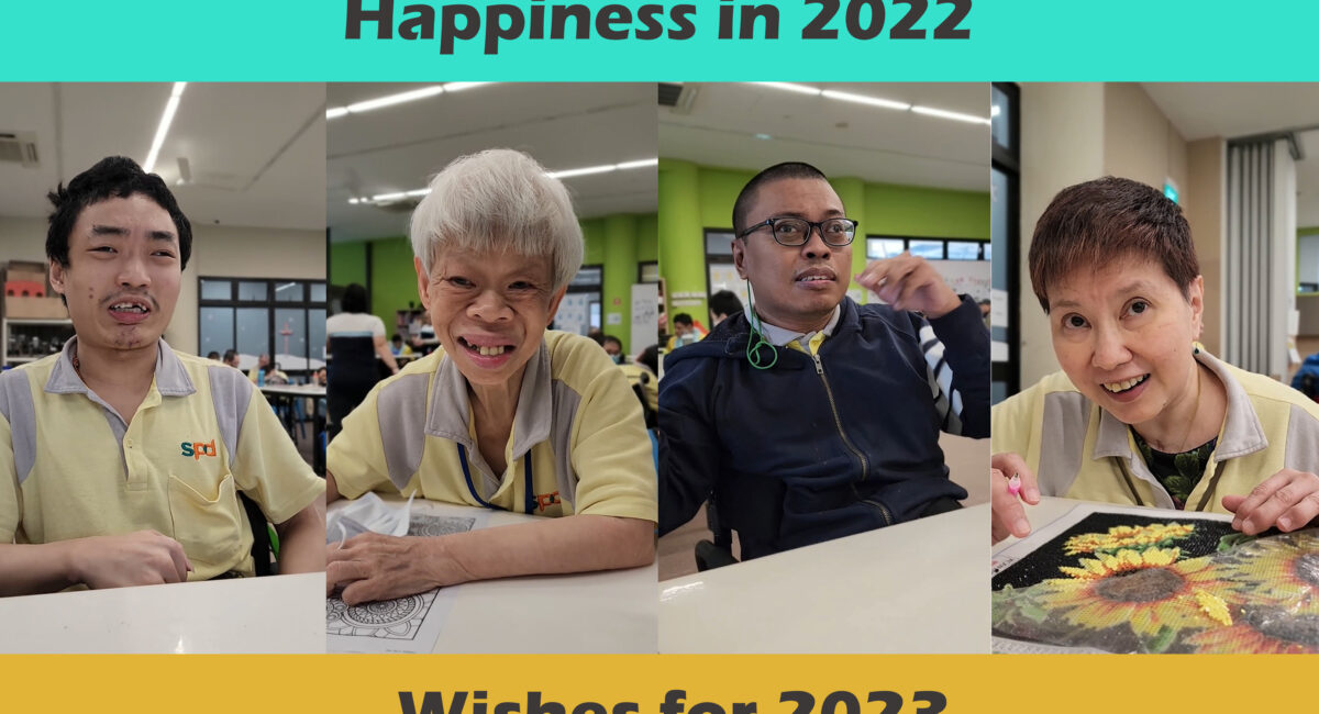 Collage consisting D A C clients Michael, Jin Leng, Lokeman and Melissa