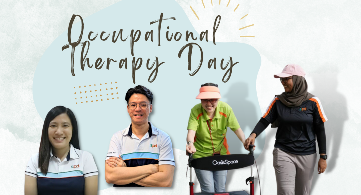 A photo collage of S P D occupational therapists