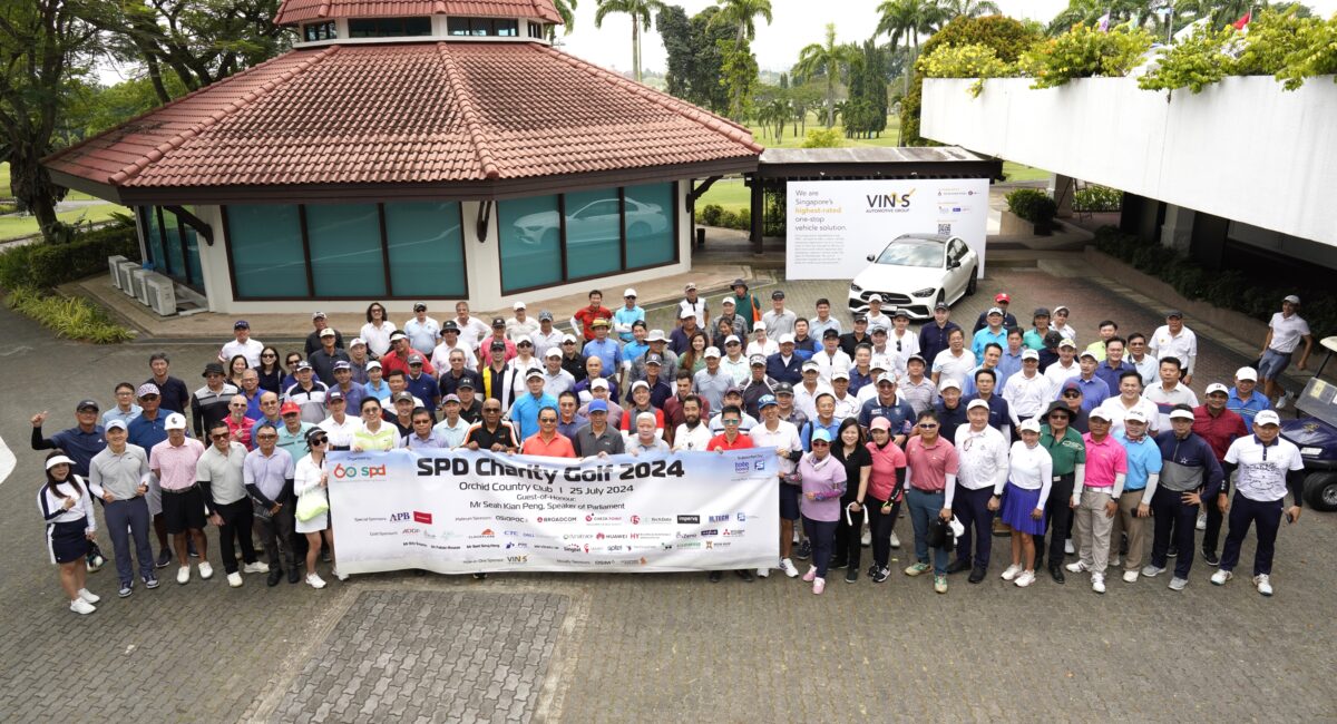 Group photo of 176 golfers at the SPD Charity Golf 2024