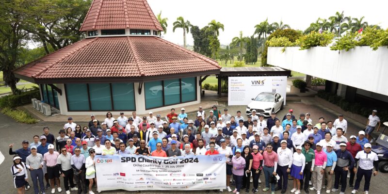 Group photo of 176 golfers at the SPD Charity Golf 2024