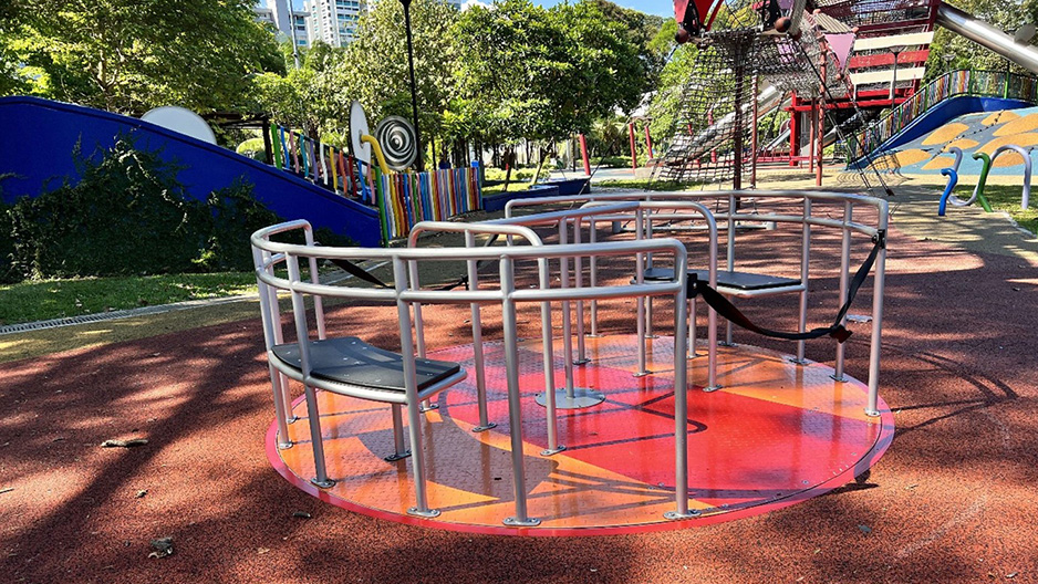 Roundabout at Marine Cove playground