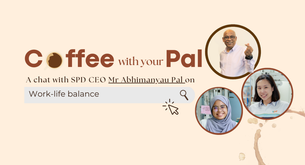 SPD CEO Mr Pal with assistant manager Eunice and occupational therapist Nurlina