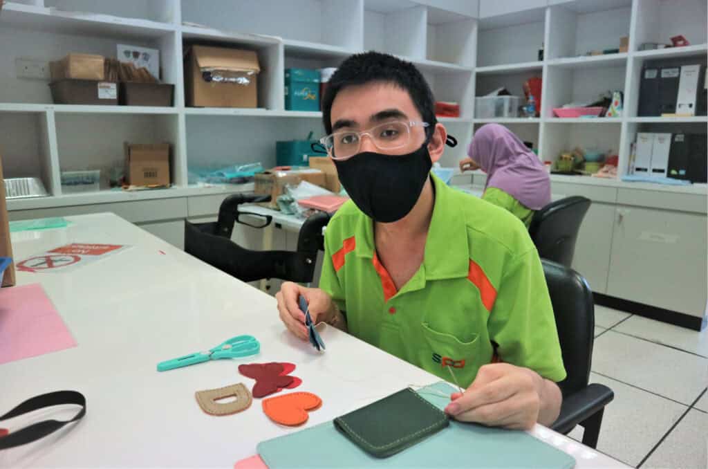 Alvin Tey SPD Sheltered Workshop trainee