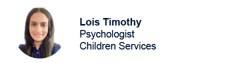 Psychologist Lois Timothy's byline